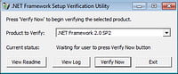 .NET Framework Setup Verification Tool