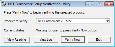 .NET Framework Setup Verification Tool